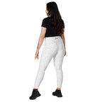 [Wild Side] Ivory Roar Crossover Leggings with Pockets