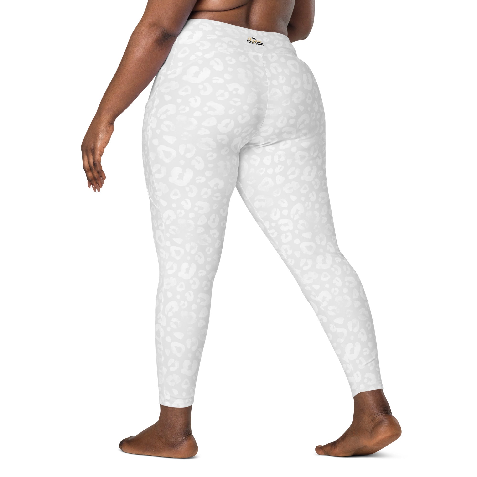 [Wild Side] Ivory Roar Crossover Leggings with Pockets
