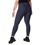 [Wild Side] Indigo Roar Crossover Leggings with Pockets