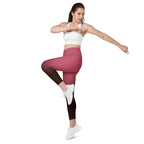 [THC Basics] Blush Latte Crossover Leggings with Pockets