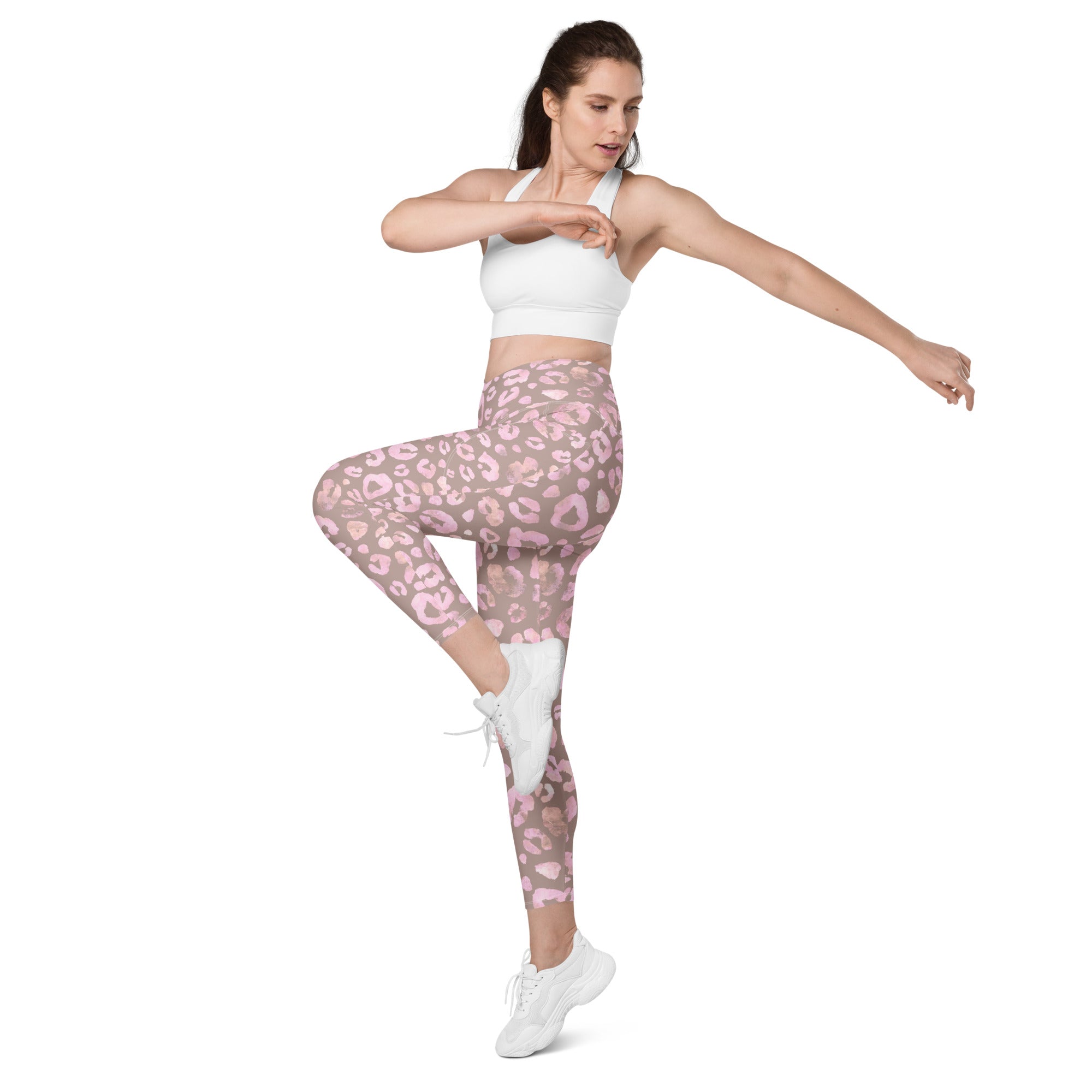 [Wild Side] Dusty Roar Crossover Leggings with Pockets