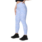[Wild Side] Azure Roar Crossover Leggings with Pockets