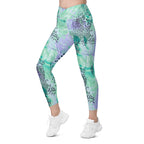 [Wild Side] Wild Whimsy Crossover Leggings with Pockets