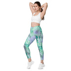 [Wild Side] Wild Whimsy Crossover Leggings with Pockets