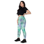 [Wild Side] Wild Whimsy Crossover Leggings with Pockets