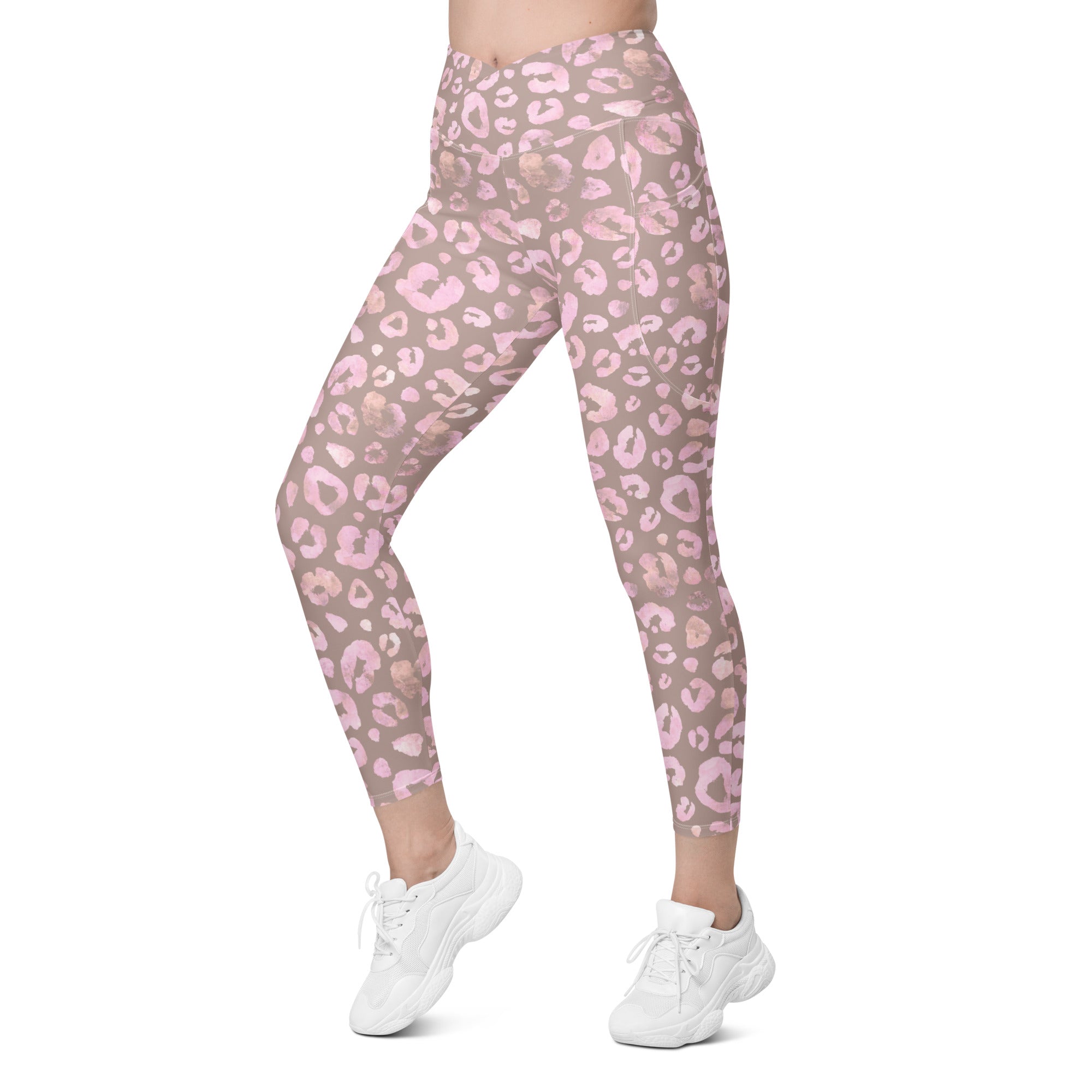 [Wild Side] Dusty Roar Crossover Leggings with Pockets