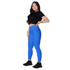 [Wild Side] Cerulean Spots Crossover Leggings with Pockets