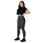 [Wild Side] Obsidian Roar Crossover Leggings with Pockets