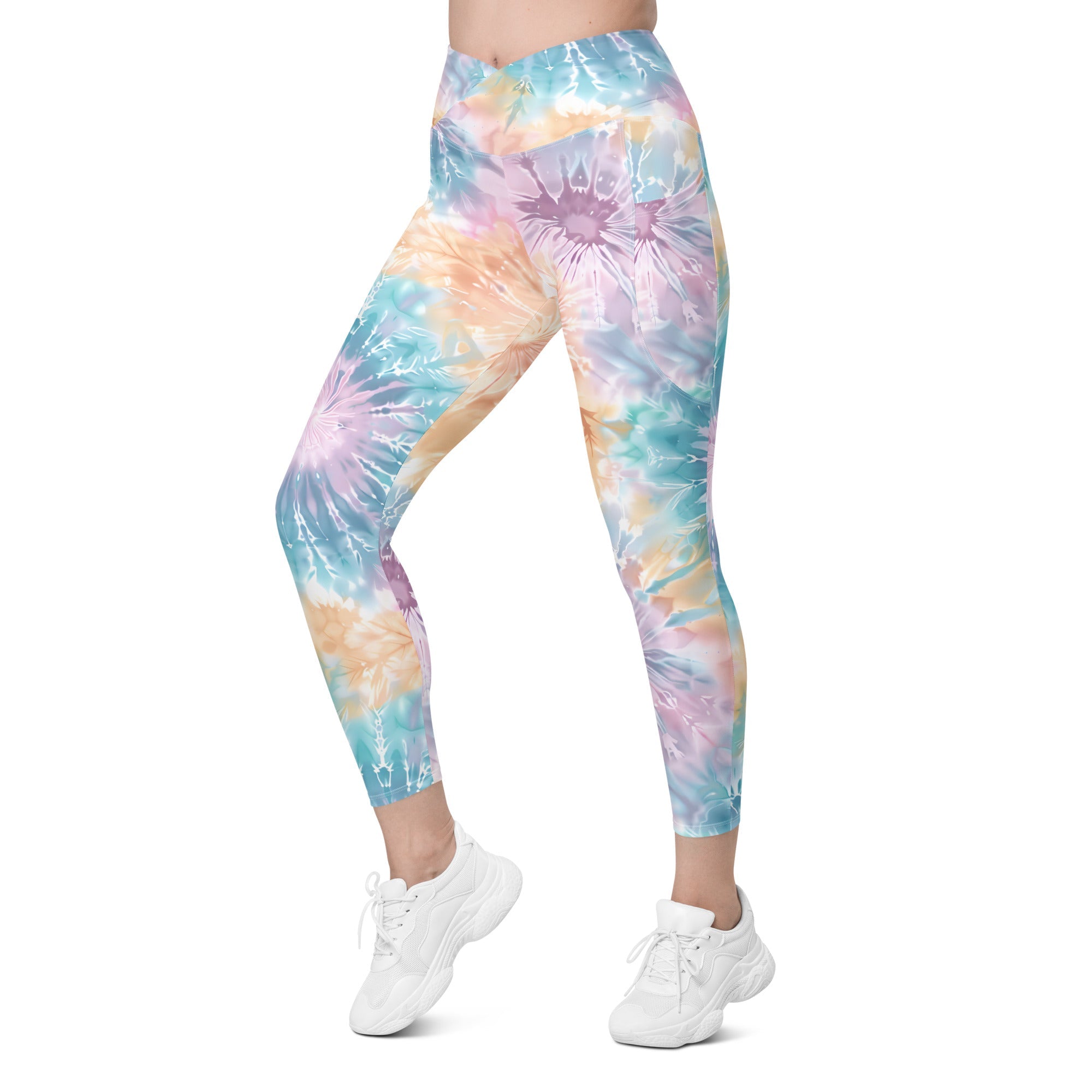 [Gypsy Soul] Sorbet Splash Crossover Leggings with Pockets