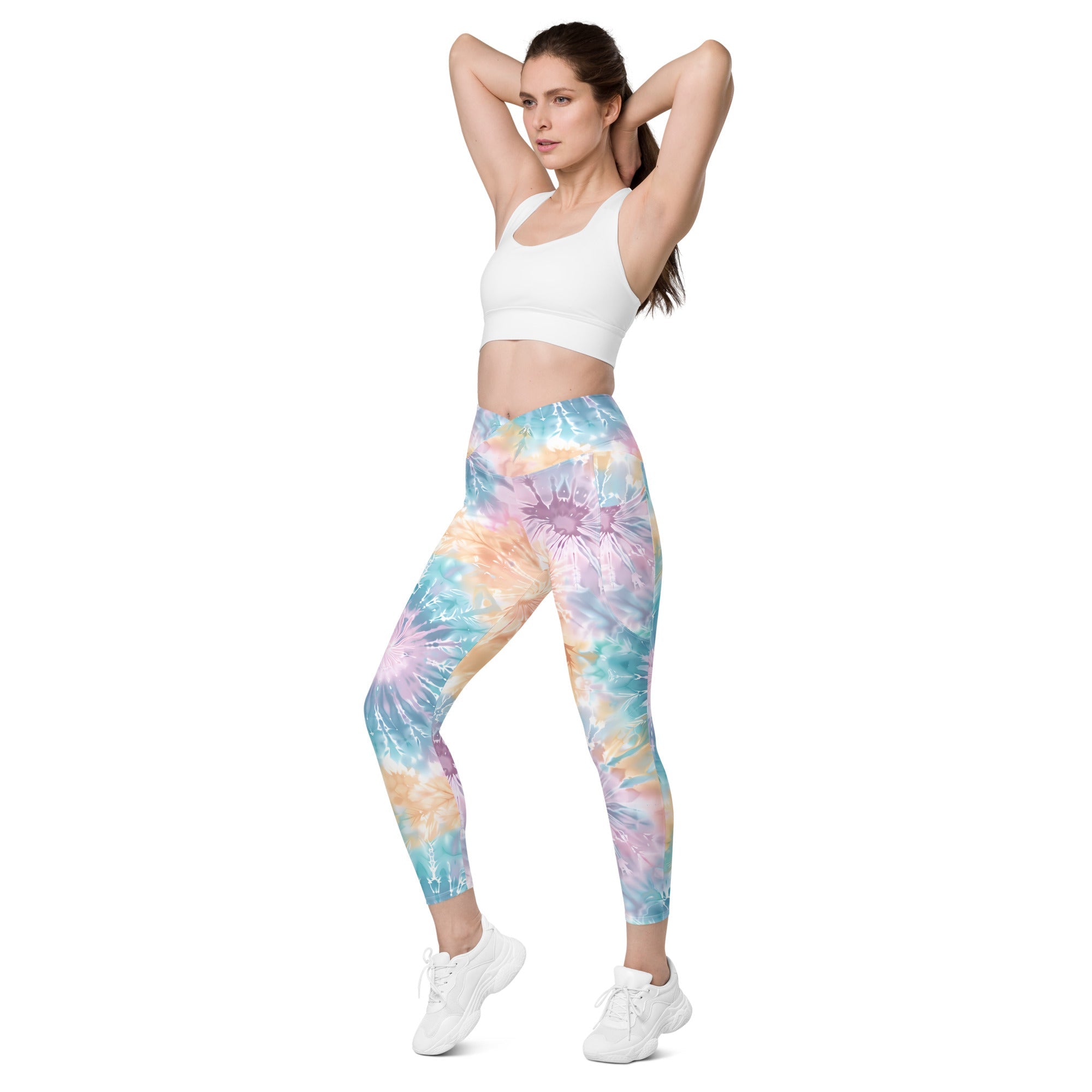 [Gypsy Soul] Sorbet Splash Crossover Leggings with Pockets