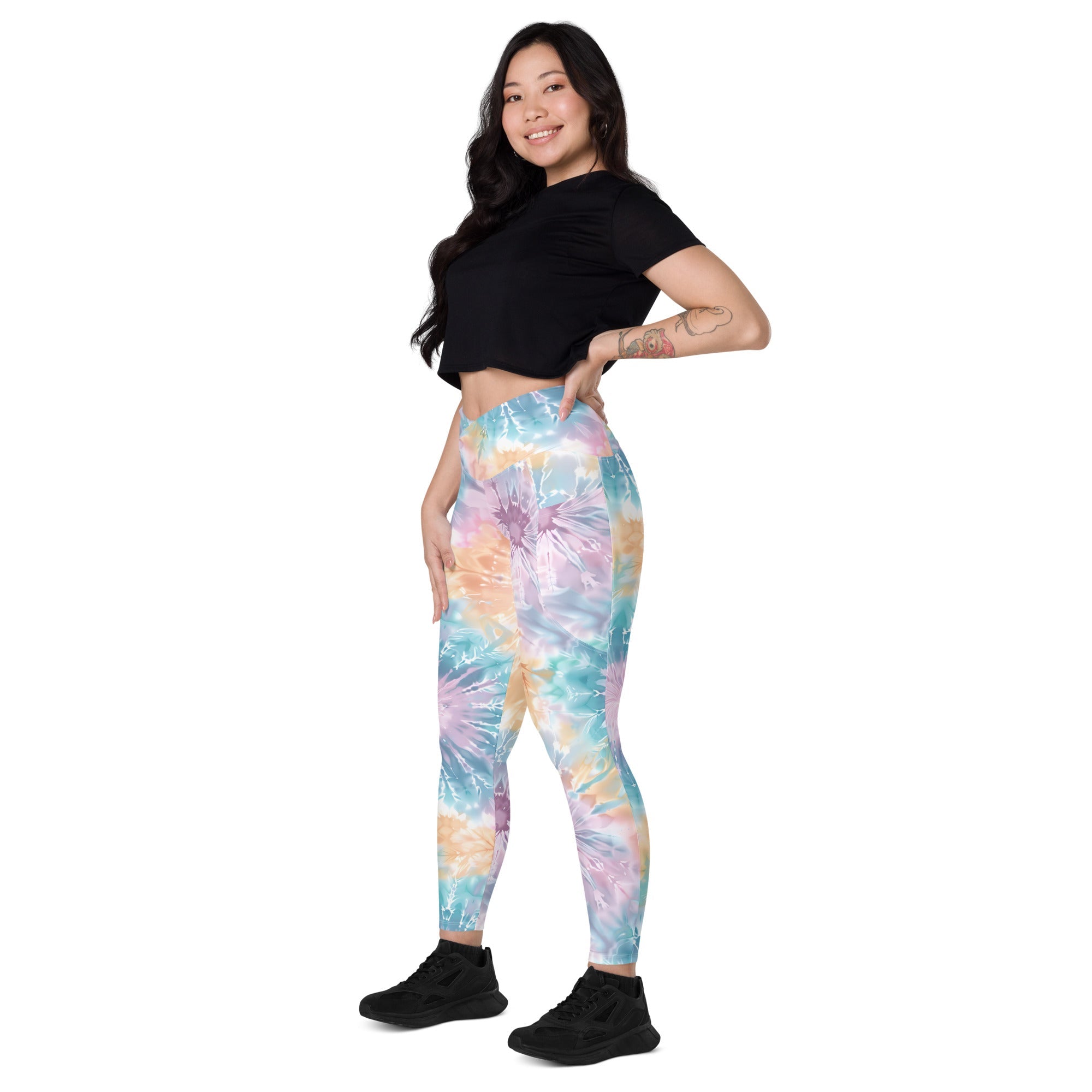 [Gypsy Soul] Sorbet Splash Crossover Leggings with Pockets