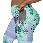 [Wild Side] Wild Whimsy Crossover Leggings with Pockets