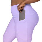 [THC Basics] Serene Skies Crossover Leggings with Pockets