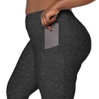 [Wild Side] Obsidian Roar Crossover Leggings with Pockets