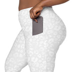 [Wild Side] Ivory Roar Crossover Leggings with Pockets