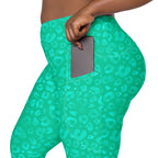 [Wild Side] Parakeet Roar Crossover Leggings with Pockets