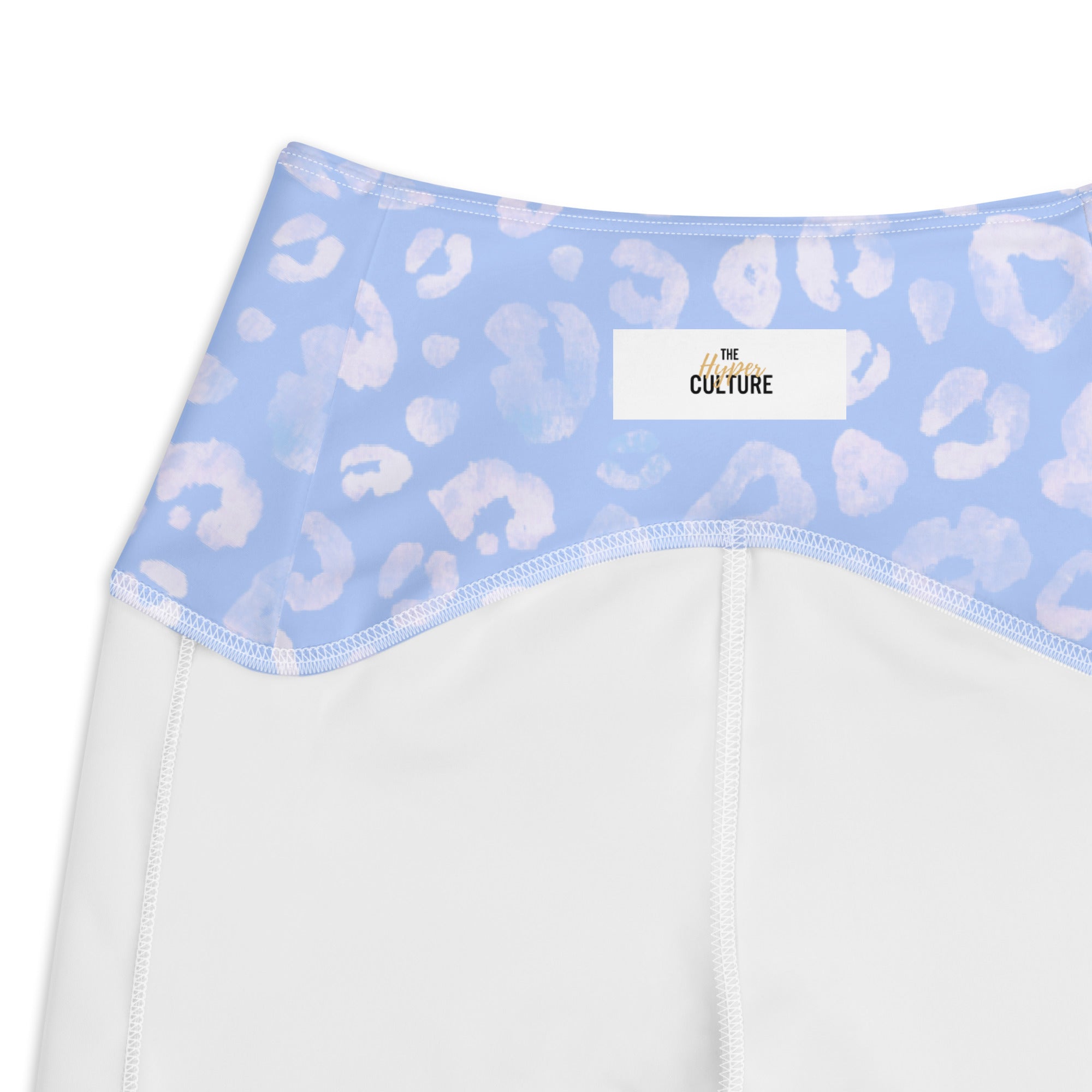 [Wild Side] Azure Roar Crossover Leggings with Pockets