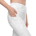 [Wild Side] Ivory Roar Crossover Leggings with Pockets