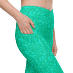 [Wild Side] Parakeet Roar Crossover Leggings with Pockets