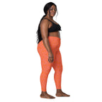 [GeoModa] Coral Crush Crossover Leggings with Pockets