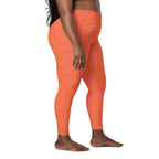 [GeoModa] Coral Crush Crossover Leggings with Pockets