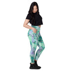 [Wild Side] Wild Whimsy Crossover Leggings with Pockets