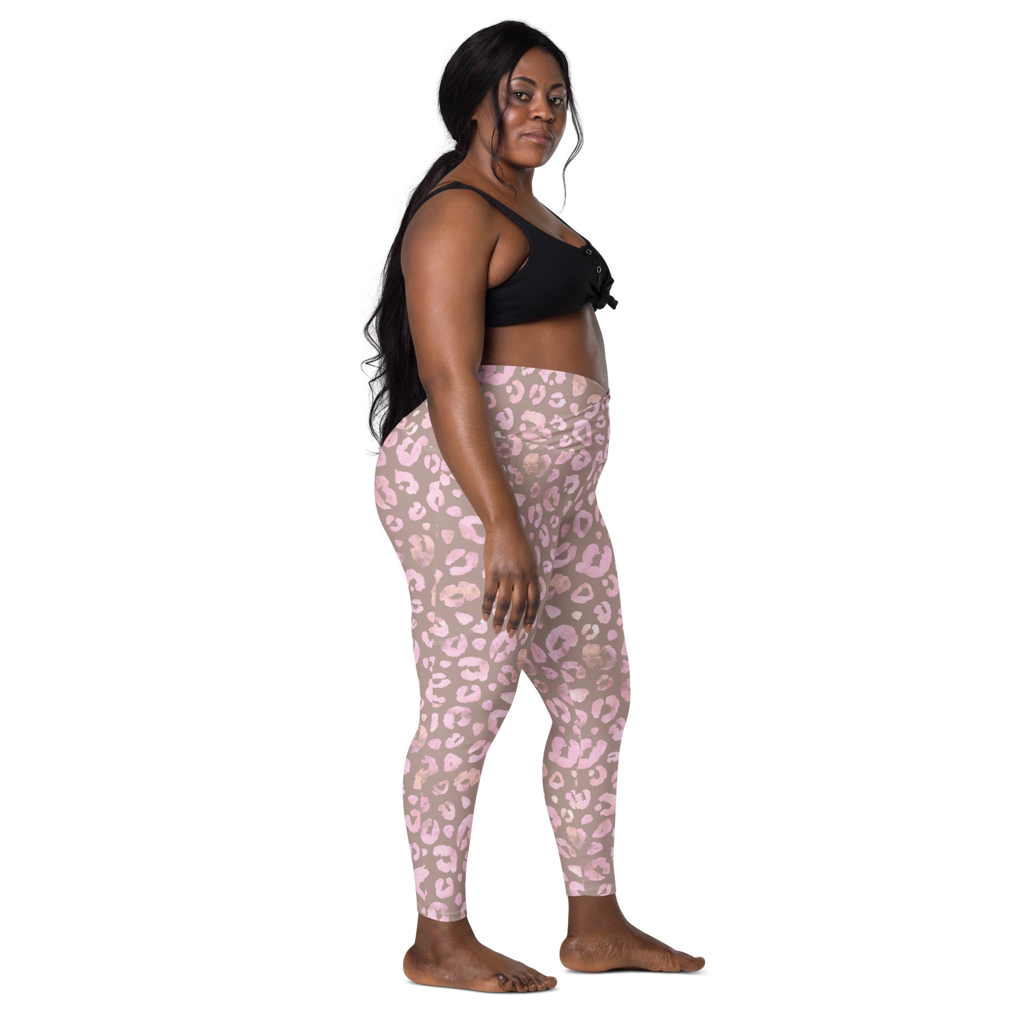 [Wild Side] Dusty Roar Crossover Leggings with Pockets