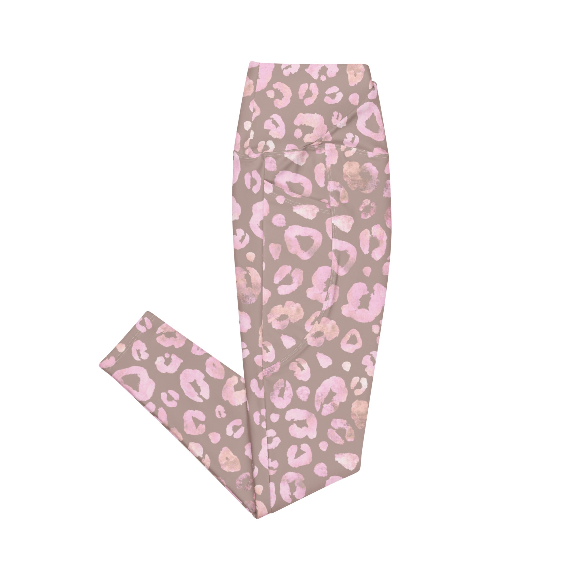 [Wild Side] Dusty Roar Crossover Leggings with Pockets
