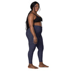 [Wild Side] Indigo Roar Crossover Leggings with Pockets