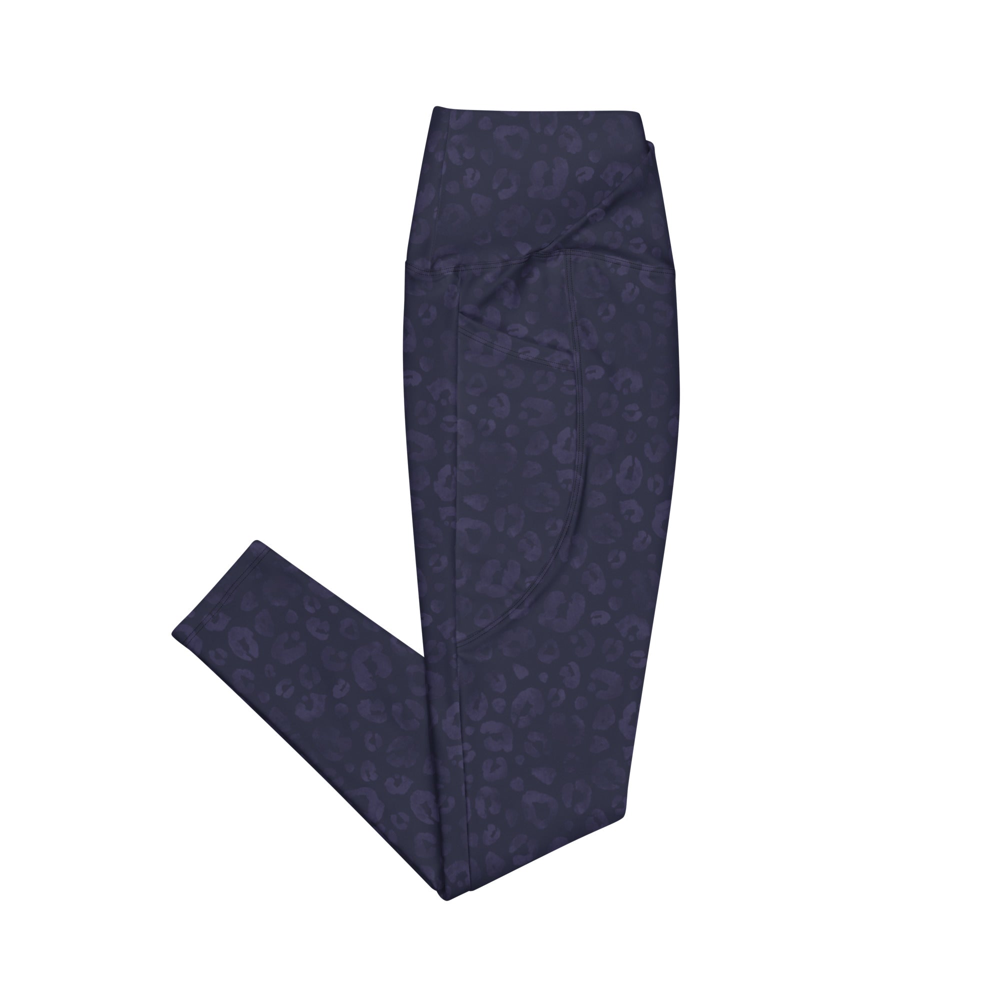 [Wild Side] Indigo Roar Crossover Leggings with Pockets