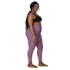 [Wild Side] Burgundy Roar Crossover Leggings with Pockets