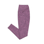 [Wild Side] Burgundy Roar Crossover Leggings with Pockets