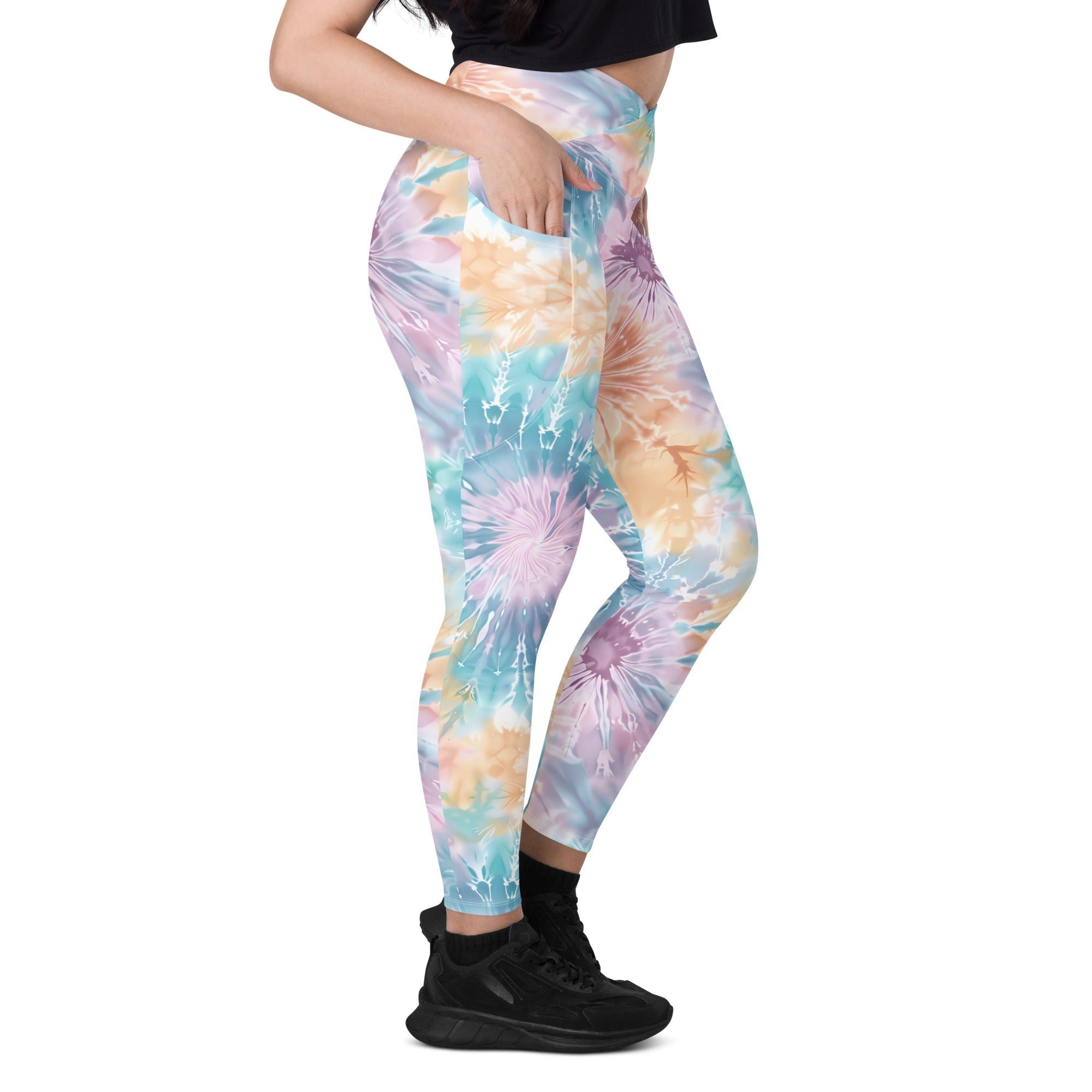 [Gypsy Soul] Sorbet Splash Crossover Leggings with Pockets