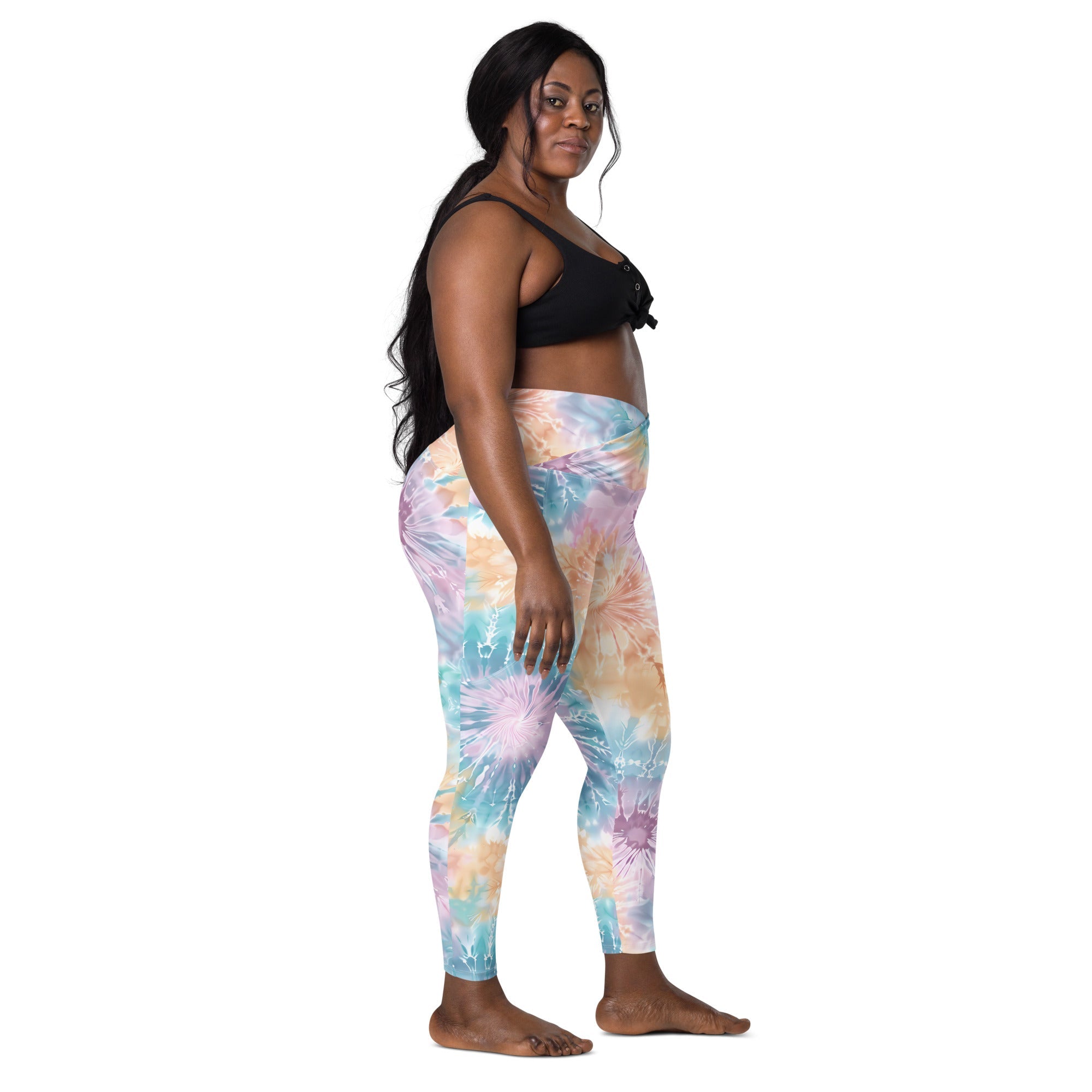 [Gypsy Soul] Sorbet Splash Crossover Leggings with Pockets