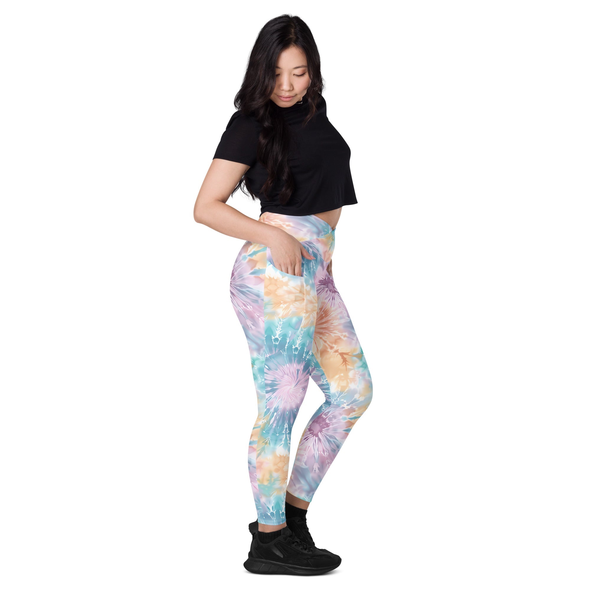 [Gypsy Soul] Sorbet Splash Crossover Leggings with Pockets