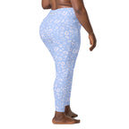 [Wild Side] Azure Roar Crossover Leggings with Pockets