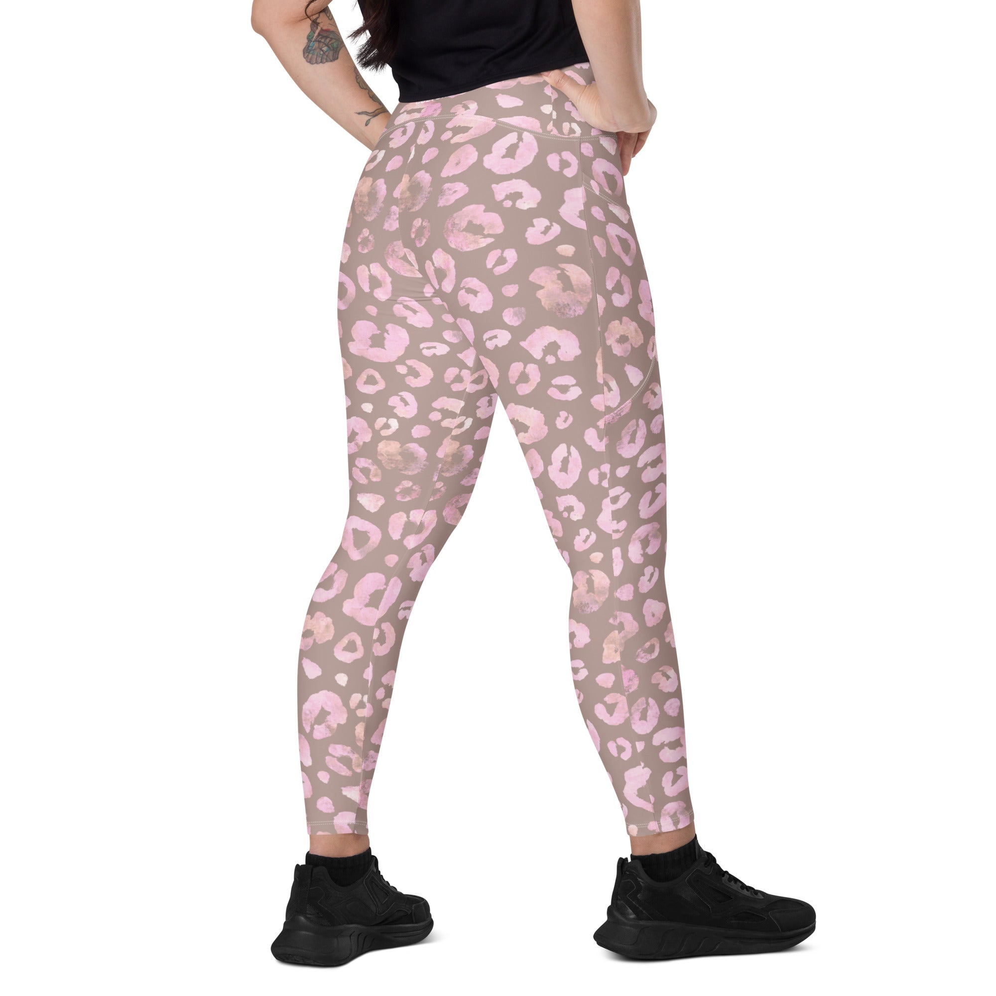 [Wild Side] Dusty Roar Crossover Leggings with Pockets