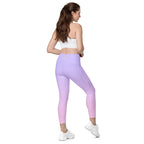 [THC Basics] Serene Skies Crossover Leggings with Pockets