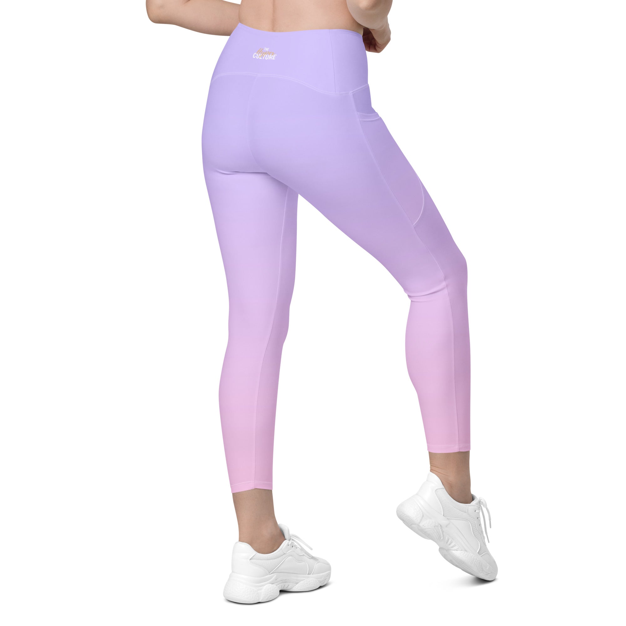 [THC Basics] Serene Skies Crossover Leggings with Pockets