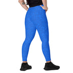 [Wild Side] Cerulean Spots Crossover Leggings with Pockets
