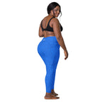[Wild Side] Cerulean Spots Crossover Leggings with Pockets