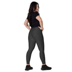 [Wild Side] Obsidian Roar Crossover Leggings with Pockets