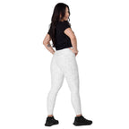 [Wild Side] Ivory Roar Crossover Leggings with Pockets