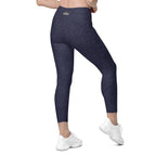 [Wild Side] Indigo Roar Crossover Leggings with Pockets
