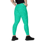 [Wild Side] Parakeet Roar Crossover Leggings with Pockets