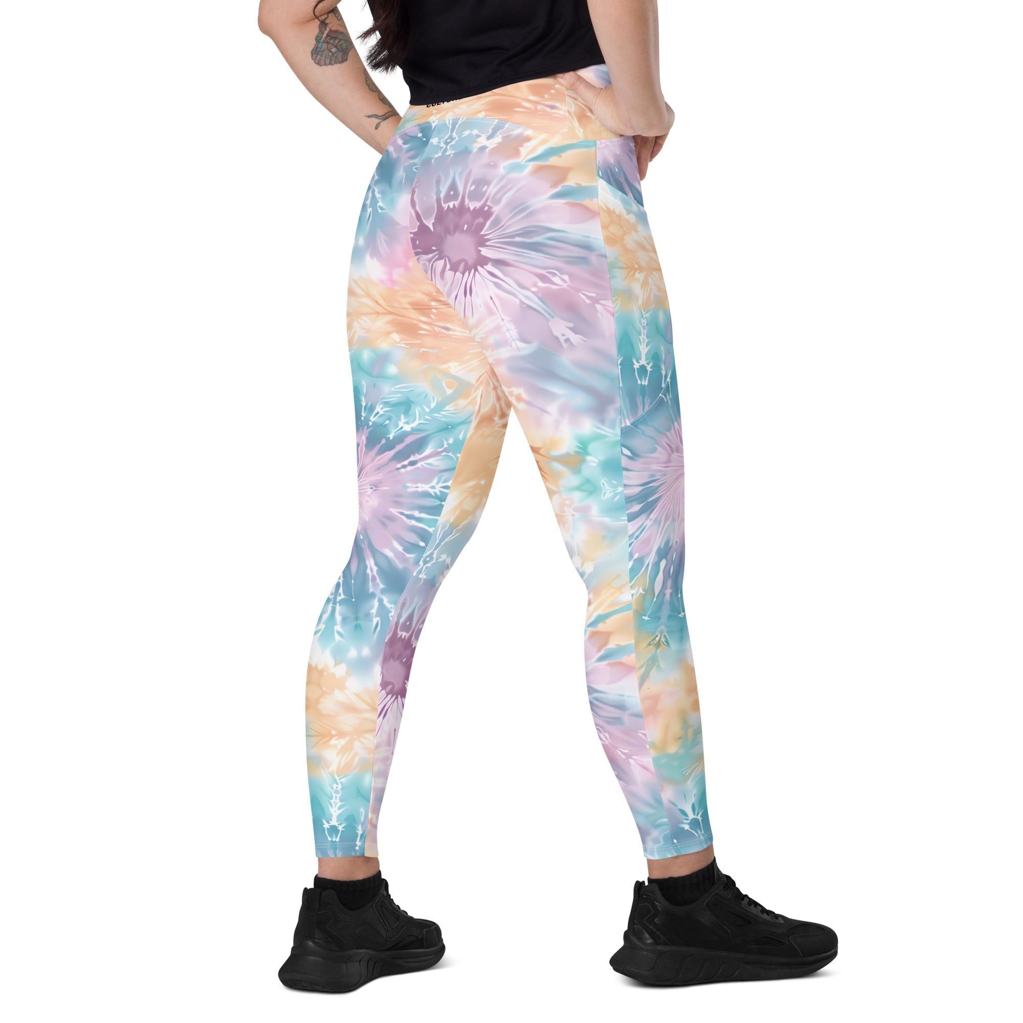 [Gypsy Soul] Sorbet Splash Crossover Leggings with Pockets