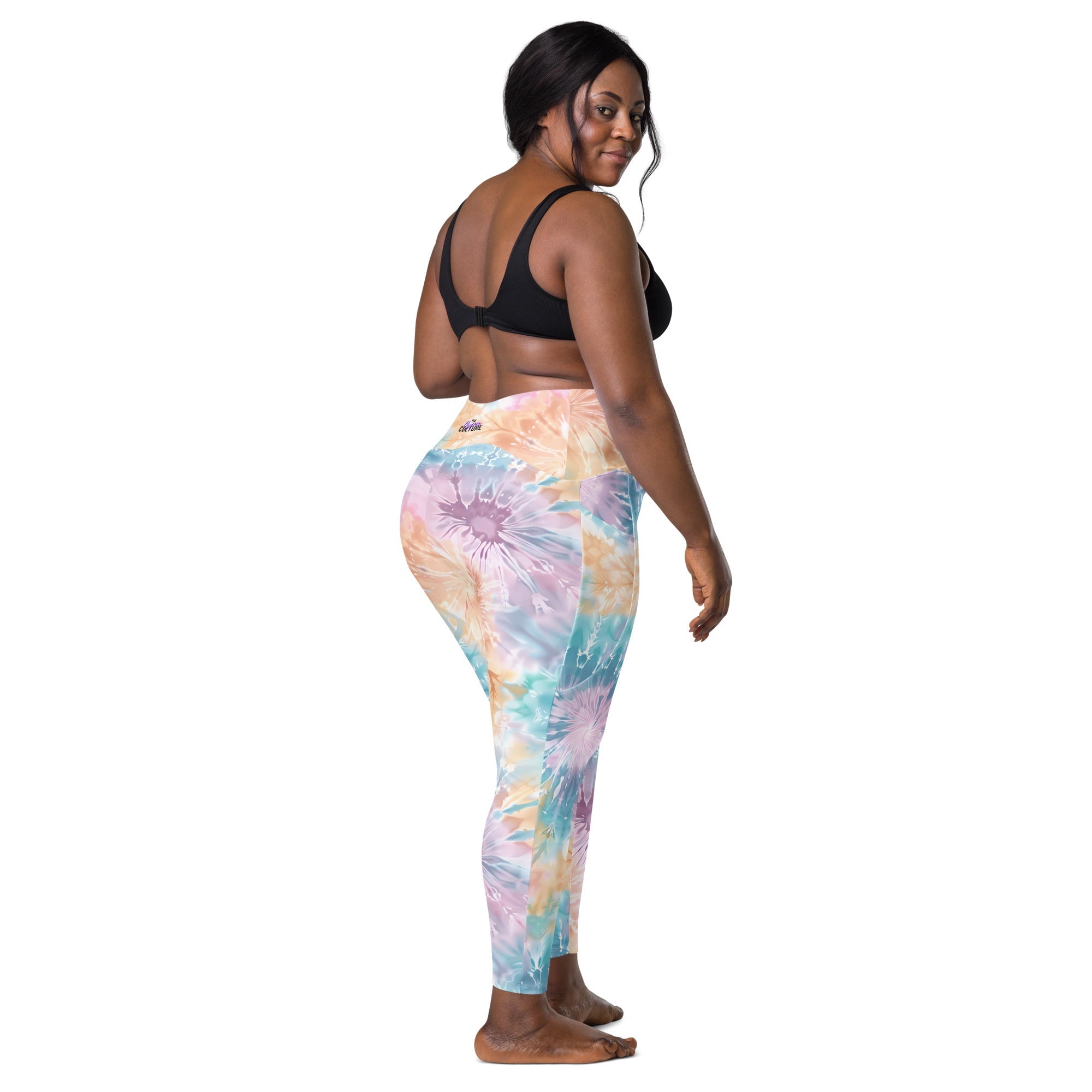[Gypsy Soul] Sorbet Splash Crossover Leggings with Pockets