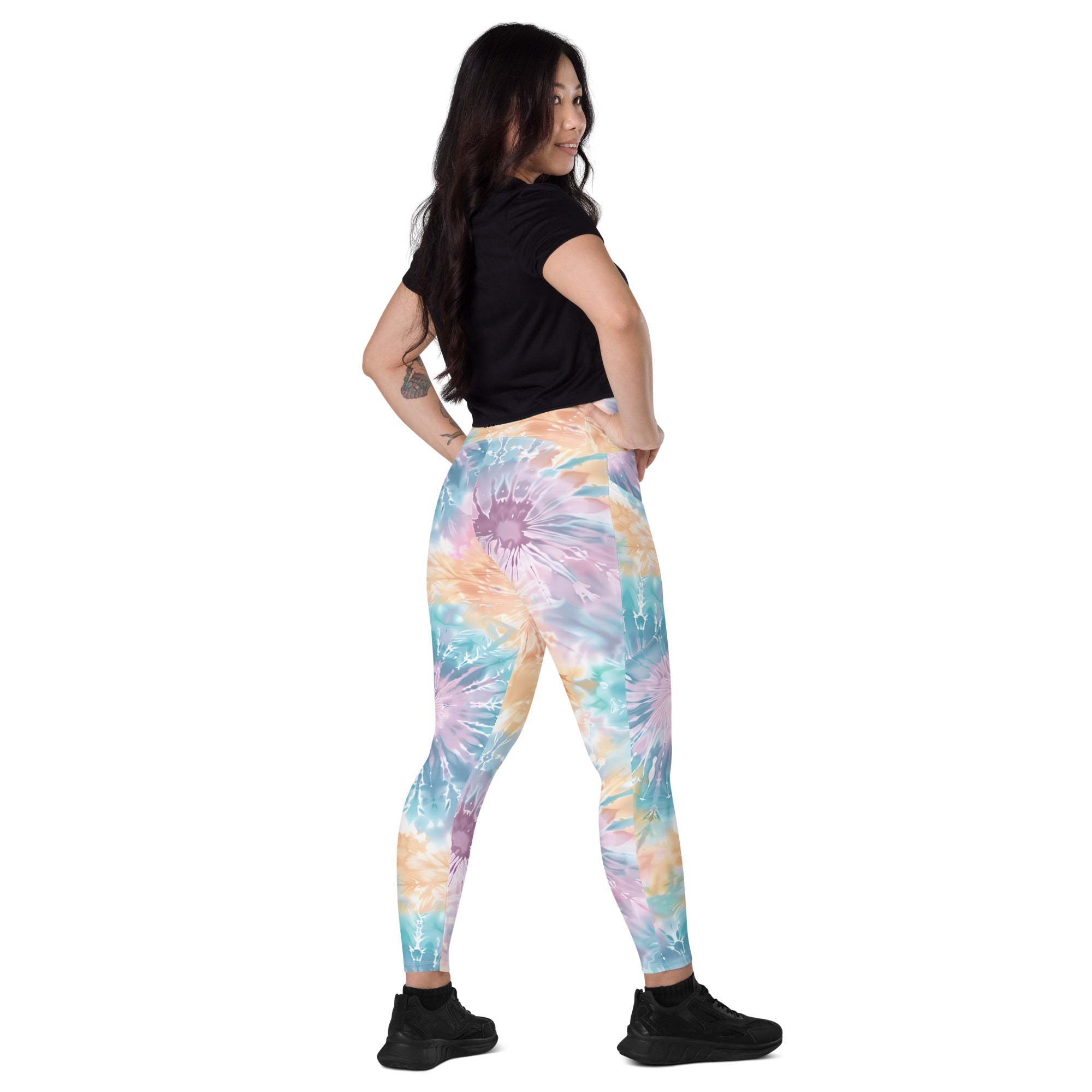 [Gypsy Soul] Sorbet Splash Crossover Leggings with Pockets