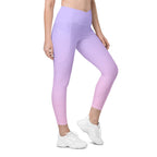 [THC Basics] Serene Skies Crossover Leggings with Pockets