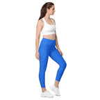 [Wild Side] Cerulean Spots Crossover Leggings with Pockets